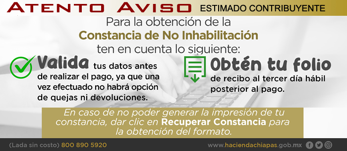 No Inhabilitación
